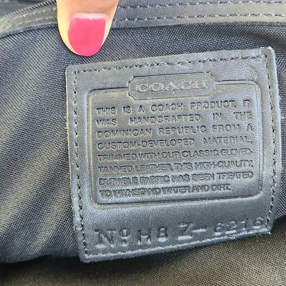 Vintage - COACH - Laptop Bag - Black - No. H-8, Z-6216 - Picture 13 of 13